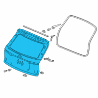 OEM Honda TAILGATE COMP Diagram - 68100-TGS-A02ZZ