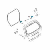 OEM 2008 Kia Sorento Hinge Assembly-Tail Gate Diagram - 797703E001