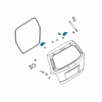 OEM 2005 Kia Sorento Hinge Assembly-Tail Gate Diagram - 797703E001