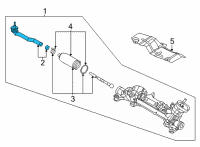 OEM 2022 Nissan Sentra Socket Kit-Tie Rod, Outer Diagram - D8640-6LB0A