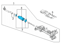OEM 2022 Nissan Sentra Boot Kit Power Steering Gear Diagram - D8203-6LB0A