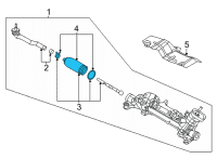 OEM 2021 Nissan Sentra Boot Kit Power Steering Gear Diagram - D8203-6LB0A