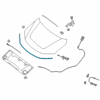 OEM 2018 Nissan Pathfinder Seal-Hood, Front RH Diagram - 65820-9PF0A