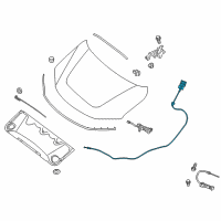OEM Nissan Complete Cable Assembly Diagram - 65621-3KA2A