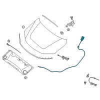 OEM 2020 Nissan Pathfinder Complete Cable Assembly Diagram - 65621-3KA2A
