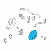 OEM 2004 Nissan Sentra Rotor-Disc Brake, Rear Diagram - 43206-9E601