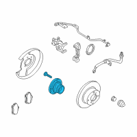 OEM 2001 Nissan Altima Hub & Drum Assy-Rear Axle Diagram - 43200-0Z811