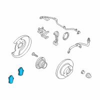 OEM 1999 Nissan Maxima Rear Brake Pads Kit Diagram - 44060-7E690