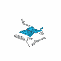 OEM Honda CR-V Panel Set, RR. Floor Diagram - 04655-SCA-A00ZZ