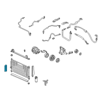 OEM Acura Seal, Radiator Side Diagram - 38623-P72-900