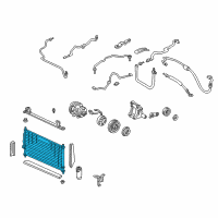 OEM 1995 Acura Integra Condenser (Sam) Diagram - 80110-ST7-A21