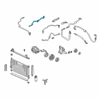 OEM Acura Integra Pipe C, Receiver Diagram - 80343-ST7-A01