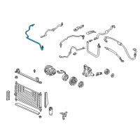 OEM Acura Integra Pipe B, Receiver Diagram - 80342-ST7-A02