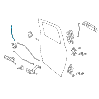 OEM 2020 Ram 1500 Classic Door Latch Cable Diagram - 68045066AA