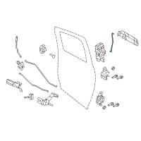 OEM 2014 Ram 1500 Link-Outside Handle To Latch Diagram - 55372973AD