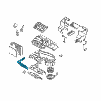 OEM 1998 Oldsmobile Silhouette Core Asm, Heater Diagram - 88956885