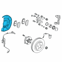 OEM Toyota C-HR Dust Shield Diagram - 47781-02270