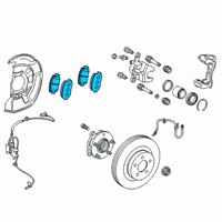 OEM 2021 Toyota Prius Prime Front Pads Diagram - 04465-12670