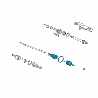 OEM 2010 Honda Element Joint Set, Outboard Diagram - 44014-SCV-A91