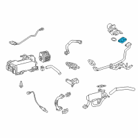 OEM 2016 Toyota RAV4 EGR Pipe Gasket Diagram - 25627-36010