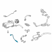 OEM 2015 Toyota RAV4 Rear Oxygen Sensor Diagram - 89465-0R040
