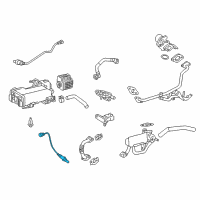 OEM 2017 Toyota RAV4 Rear Oxygen Sensor Diagram - 89465-0R040