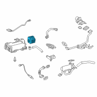 OEM 2014 Lexus GS350 Fuel Vapor Leak Detection Pump Diagram - 9091014005