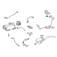 OEM 2016 Toyota Camry EGR Valve O-Ring Diagram - 25628-36010