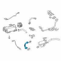 OEM 2020 Lexus NX300h Pipe, EGR, NO.2 Diagram - 25612-36010