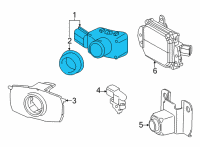 OEM 2021 Toyota Mirai Park Sensor Diagram - 89341-K0060-A7