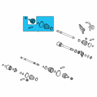 OEM 2018 Honda Ridgeline Joint Set, Outboard Diagram - 44014-T6Z-A01