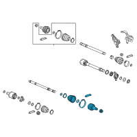 OEM 2017 Honda Ridgeline Joint Set, Outboard Diagram - 44014-T6Z-305