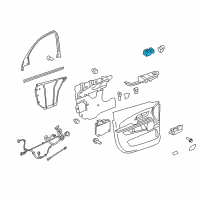 OEM 2016 GMC Terrain Window Switch Diagram - 20917598