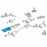 OEM 2017 Acura RLX Plate A, Front Floor Heat Baffle Diagram - 74601-TY3-A00