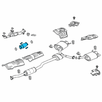 OEM 2016 Acura RLX Catalytic Converter Diagram - 18150-R9S-A00