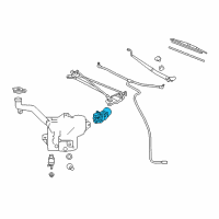 OEM 2017 Chevrolet Corvette Wiper Motor Diagram - 22873153