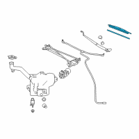 OEM 2015 Chevrolet Corvette Wiper Blade Diagram - 84613733