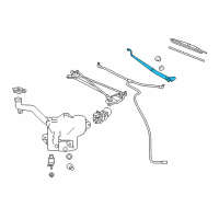 OEM Chevrolet Corvette Wiper Arm Diagram - 22756329