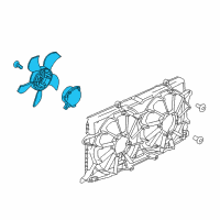 OEM GMC Sierra 1500 Limited Fan Motor Diagram - 84390614