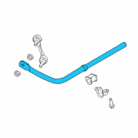 OEM 2016 Lincoln MKX Stabilizer Bar Diagram - F2GZ-5A772-C