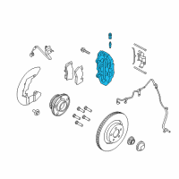 OEM Ford Mustang Caliper Diagram - FR3Z-2B120-E
