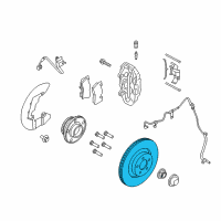 OEM 2016 Ford Mustang Rotor Diagram - KR3Z1125G