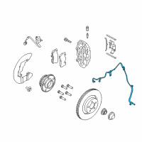 OEM 2018 Ford Mustang Front Speed Sensor Diagram - FR3Z-2C205-A