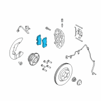 OEM 2021 Ford Mustang KIT - BRAKE LINING Diagram - NR3Z-2001-A