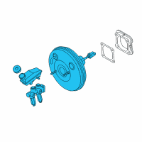 OEM 2011 Chevrolet Aveo Power Brake Booster Assembly Diagram - 95983234