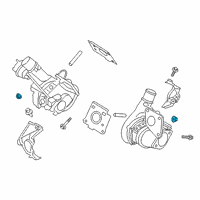 OEM 2022 Ford Bronco Turbocharger Nut Diagram - -W714870-S430