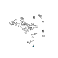 OEM 2005 Lexus GS300 Bolt, Differential Support Member Mounting, NO.2 Diagram - 52286-30010