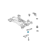 OEM Lexus GS400 Stopper, Rear Suspension Member, Rear Lower Diagram - 52278-30020