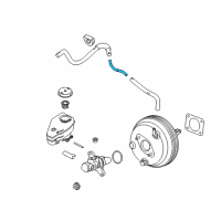 OEM 2018 Infiniti Q50 Tube-Booster To Tank Diagram - 47401-4GD6A