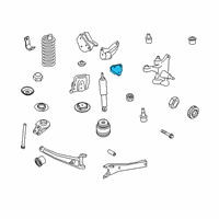 OEM Ford F-350 Super Duty Mount Bracket Diagram - LC3Z-3B095-B